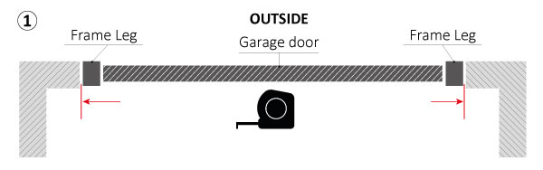 Garage door storm seal fitting step one