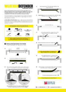 Weather Defender instructions between