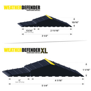 Weather Defender original XL comparison