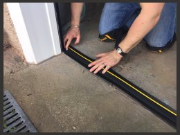 Garage door threshold - How to fit