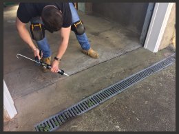 Garage door threshold - How to fit