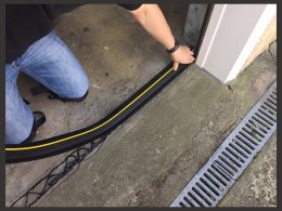 Garage door threshold - How to fit